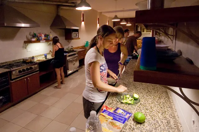Cocina del hostel